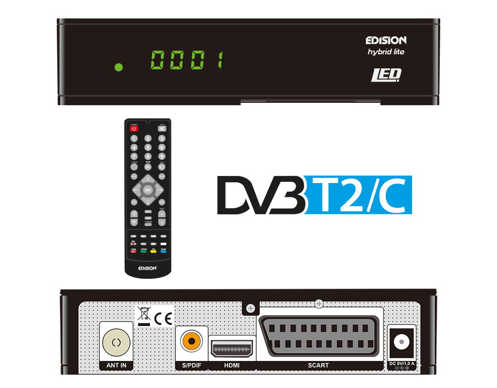EDISION Hybrid Lite LED DVB-T2/C